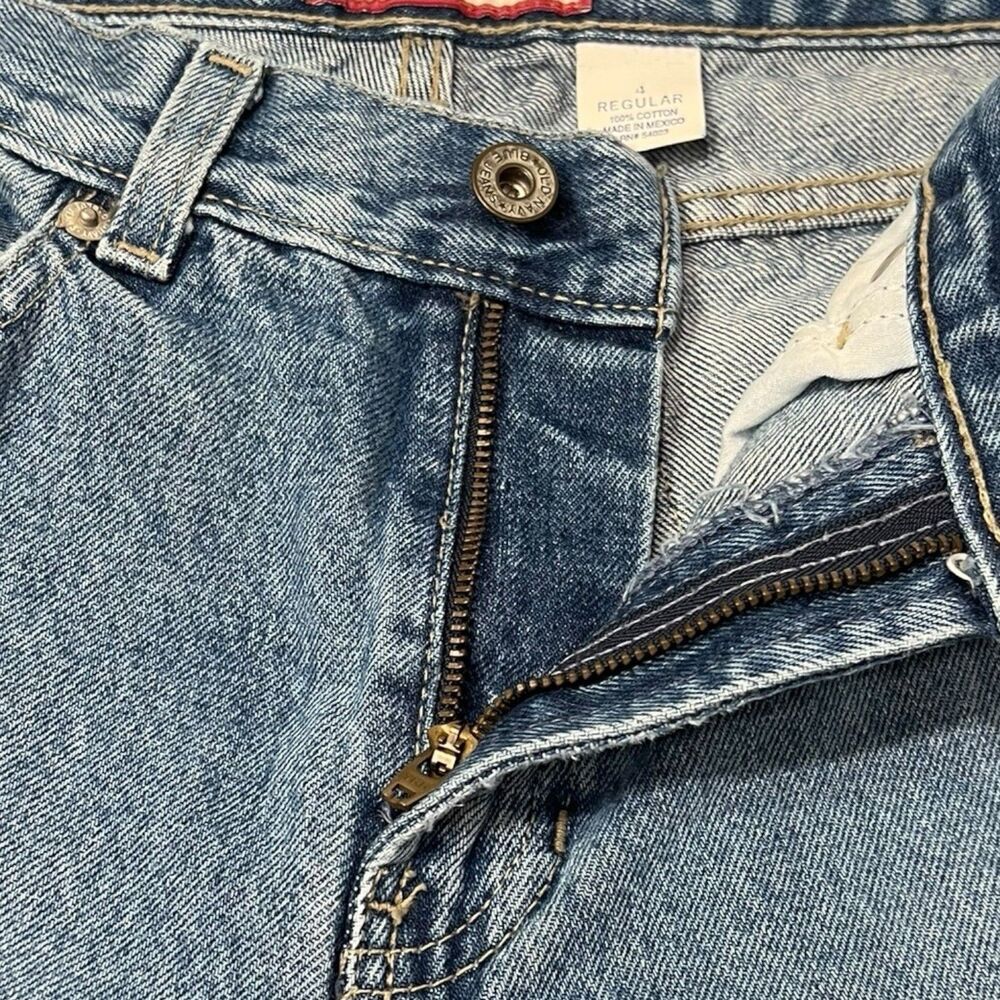 Y2K Bootcut Jeans Size 4 Straight Leg 100% Cotton Vintage Denim Effortless Fit - Picture 8 of 10